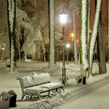 Парк Циолковского, Погода, Скверы Калуги, Снегопад