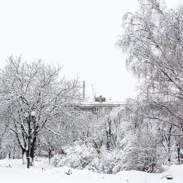 Площадь Победы, Снегопад