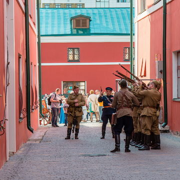 Великая Отечественная война, Гостиный двор, Историческая реконструкция