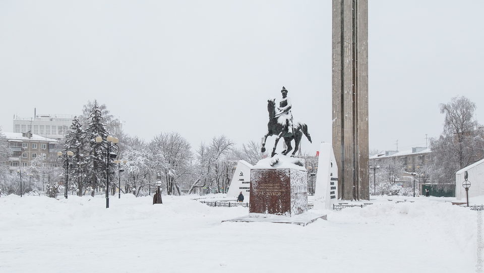 Площадь Победы, Погода, Снегопад
