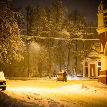 Гостиный двор, Погода, Снегопад