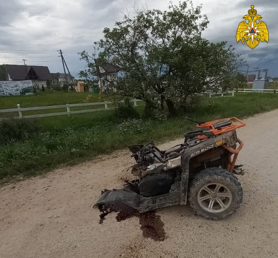 В Калужской области, катаясь на квадроцикле, погиб подросток из Подмосковья