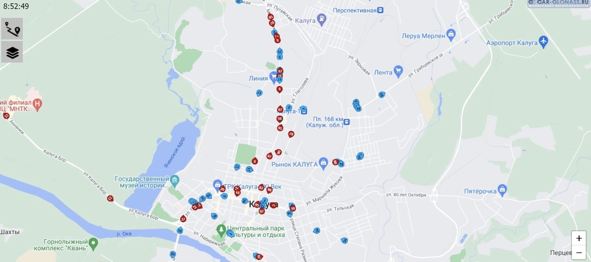 Карта троллейбусов калуга онлайн движения общественного транспорта