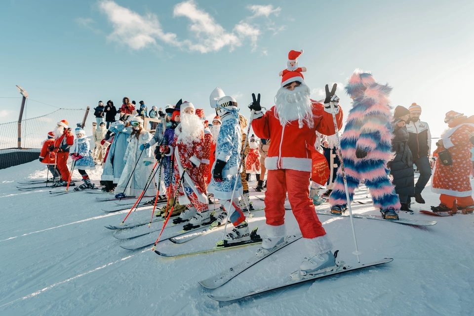 Лыжи, Новый год, Общество, Рождество, Спорт, Горнолыжный комплекс Квань