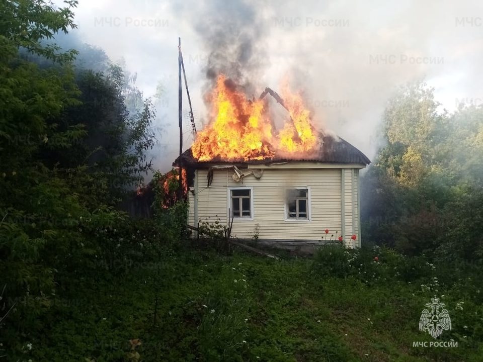 Пожар, Происшествия, Козельский район, МЧС