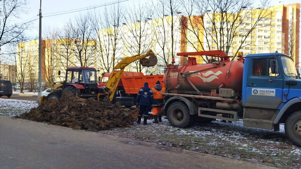 Авария, Отключение воды, Происшествия, Город Обнинск