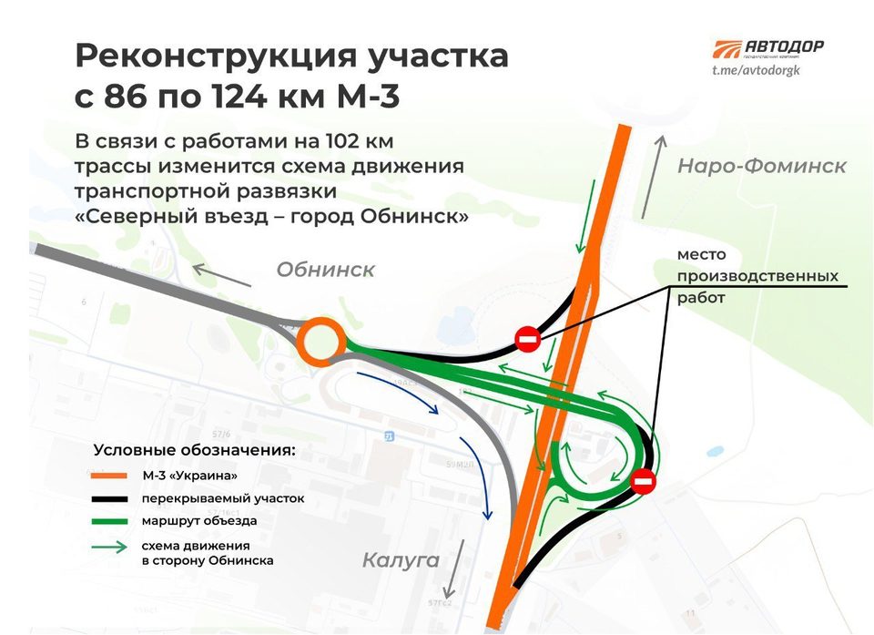 Общество, Ограничение движения, ГК Автодор, Город Обнинск