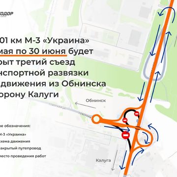 Общество, Ограничение движения, Ремонт дорог, Город Обнинск, Трасса М3 Украина