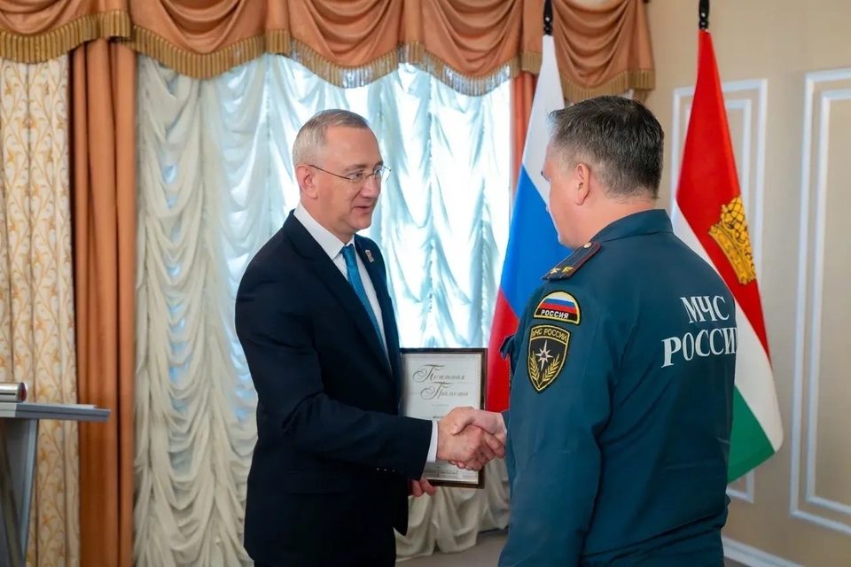 Криминал, Награждение, Поджог, Владислав Шапша, Город Обнинск, Калужская область, МЧС, Полиция, ФСБ
