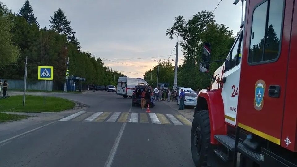 Авария, ДТП, Происшествия, Михаил Голубев, Город Таруса, Тарусский район